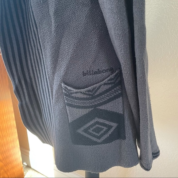 Billabong Black & Grey Open Cardigan - Picture 5 of 15